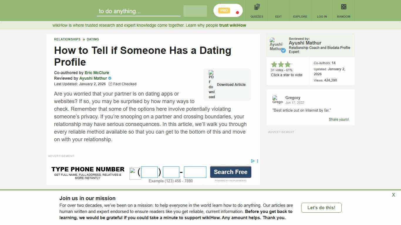 11 Ways to Tell if Someone Has a Dating Profile - wikiHow