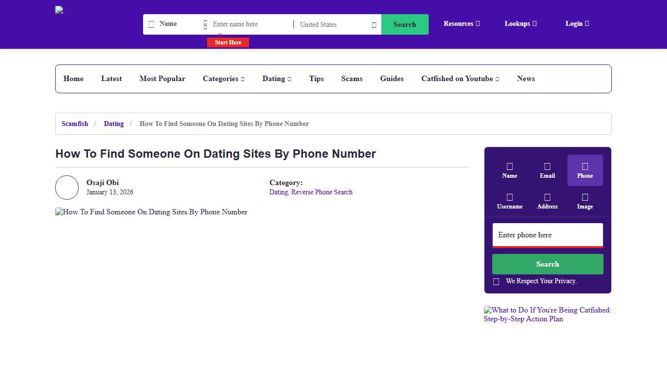 How To Find Someone On Dating Sites By Phone Number | Social Catfish